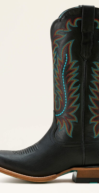 Frontier Tilly Wide Square Toe Western Boot Side